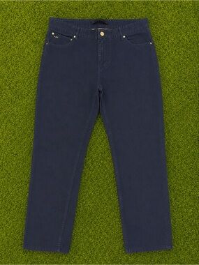 Michael Kors Navy Blue Straight Leg Pants Size 34